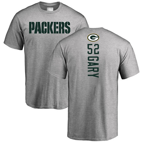 Men Green Bay Packers Ash #52 Gary Rashan Backer Nike NFL T Shirt->green bay packers->NFL Jersey